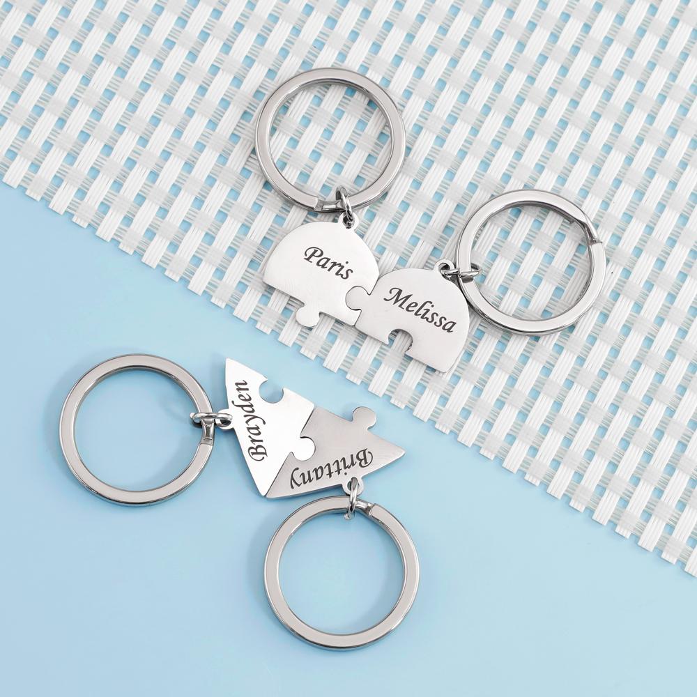 Personalized Heart Puzzle Name Necklace