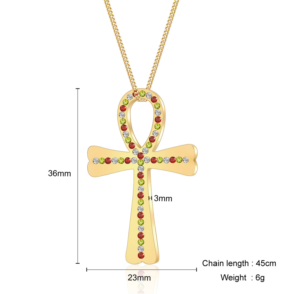 Mother's Day Gift Gold Ankh Charm Necklace