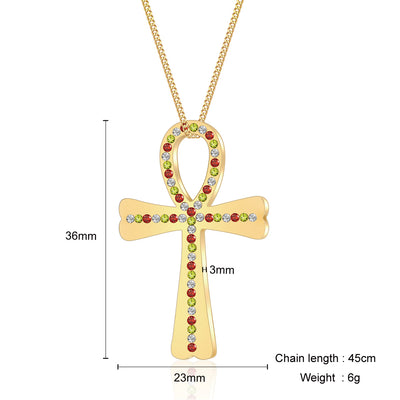 Mother's Day Gift Gold Ankh Charm Necklace