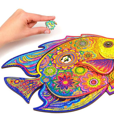 Wooden Jigsaw Puzzle Shining Fish