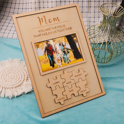 💕"Mum You Are the Piece that Holds Us Together" Puzzle Sign💕