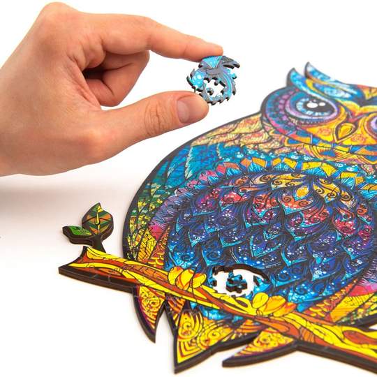 Wooden Jigsaw Puzzle Charming Owl