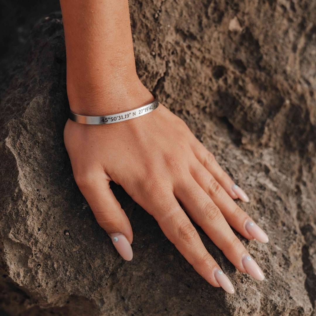 Christmas Gift-Bracciale Personalizzato Rigido