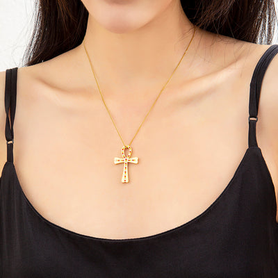 Mother's Day Gift Gold Ankh Charm Necklace