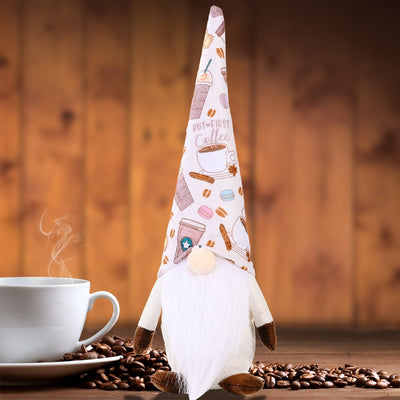 Valentine's Day Gift-Lovely Plush Coffee Gnome Doll For Novelty Gift And Decoration