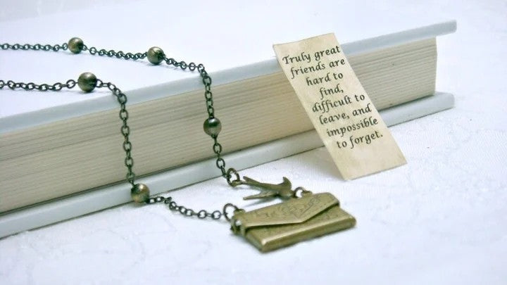 Christmas Gift-👩‍❤️‍💋‍👩✉Friendship Letter Locket Necklace🎁