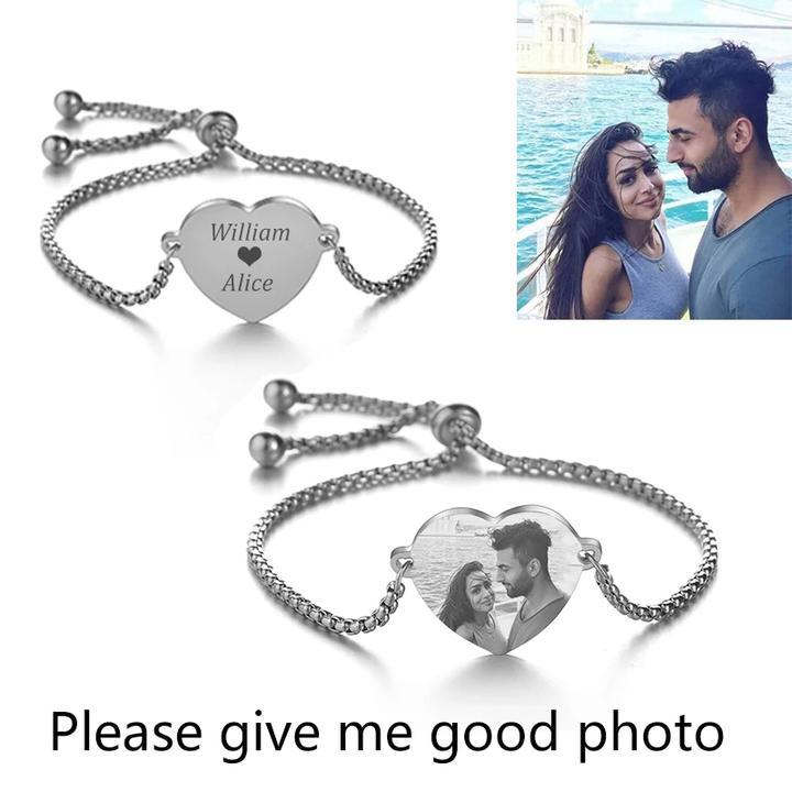 Christmas Gift-Adjustable Customized Photo Bracelet