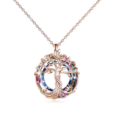 Christmas Gift- S925 Mother is the Family Root Tree Necklace