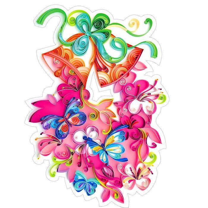 Paper Filigree painting Kit- Bells