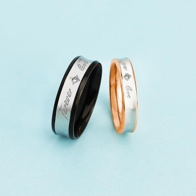 Mother's Day Gift Melody Forever Love Couple Diamond Ring