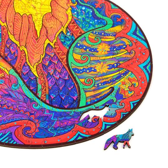 Wooden Jigsaw Puzzle Alluring Fox