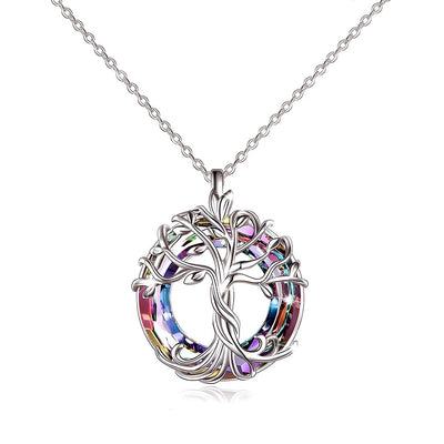 Christmas Gift- S925 Mother is the Family Root Tree Necklace