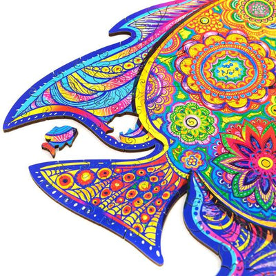 Wooden Jigsaw Puzzle Shining Fish