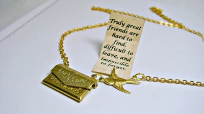 Christmas Gift-👩‍❤️‍💋‍👩✉Friendship Letter Locket Necklace🎁