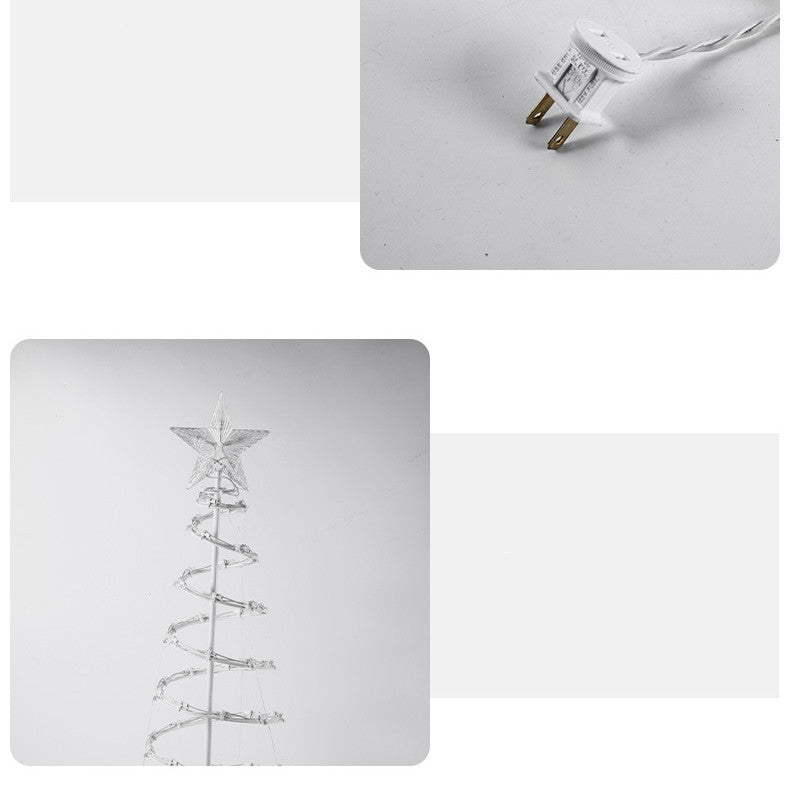 2022 New Style LED Spiral Christmas Tree Light Christmas Spiral Tree Indoor And Outdoor Decoration Lights