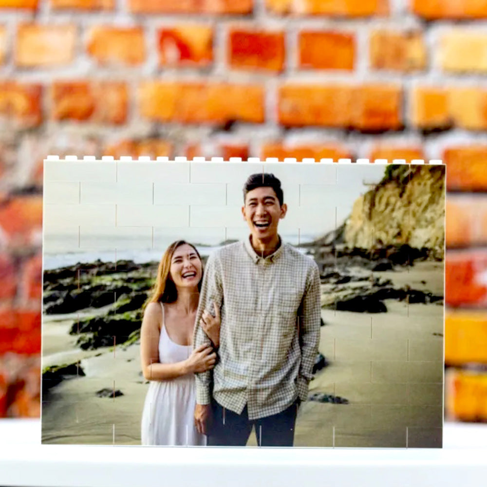 Personalised Building Brick Custom Photo Block Square Shape