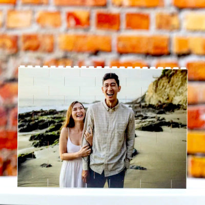 Birthday Gifts Personalised Building Brick Photo Block Frame