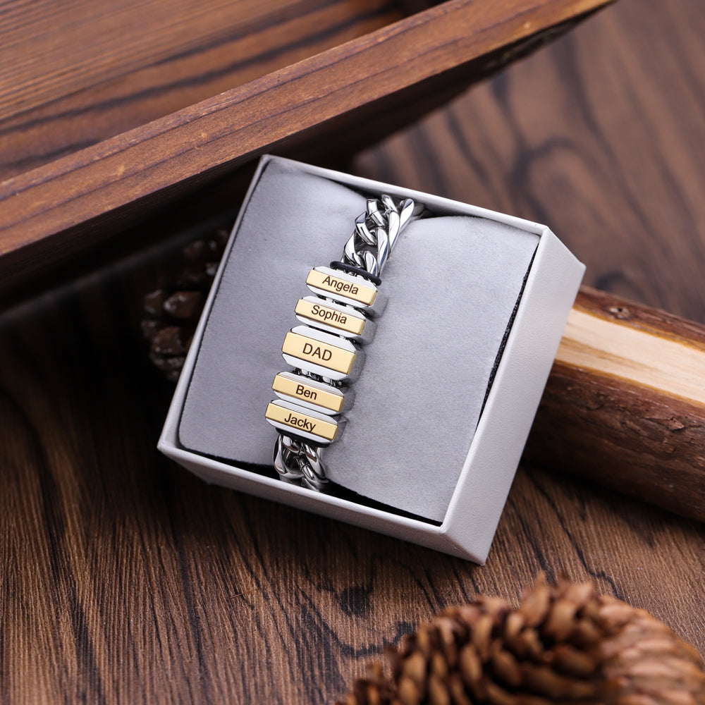 Family Men's Bracelet With Beads