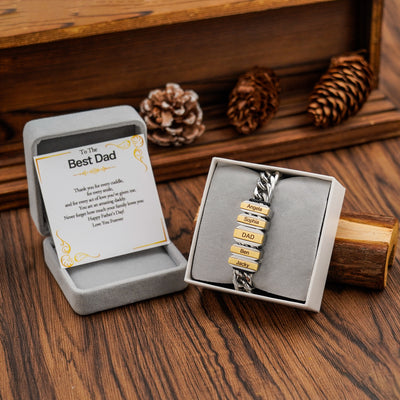 Family Men's Bracelet With Beads