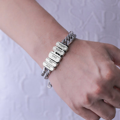 Family Men's Bracelet With Beads