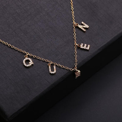 Mother's Day Gift DOREMI Trendy Zircon Name Necklace