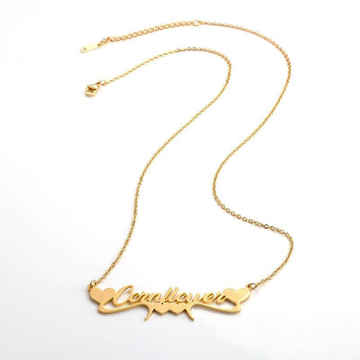 Mother's Day Gift Personalized Heart or Crown Name Necklaces