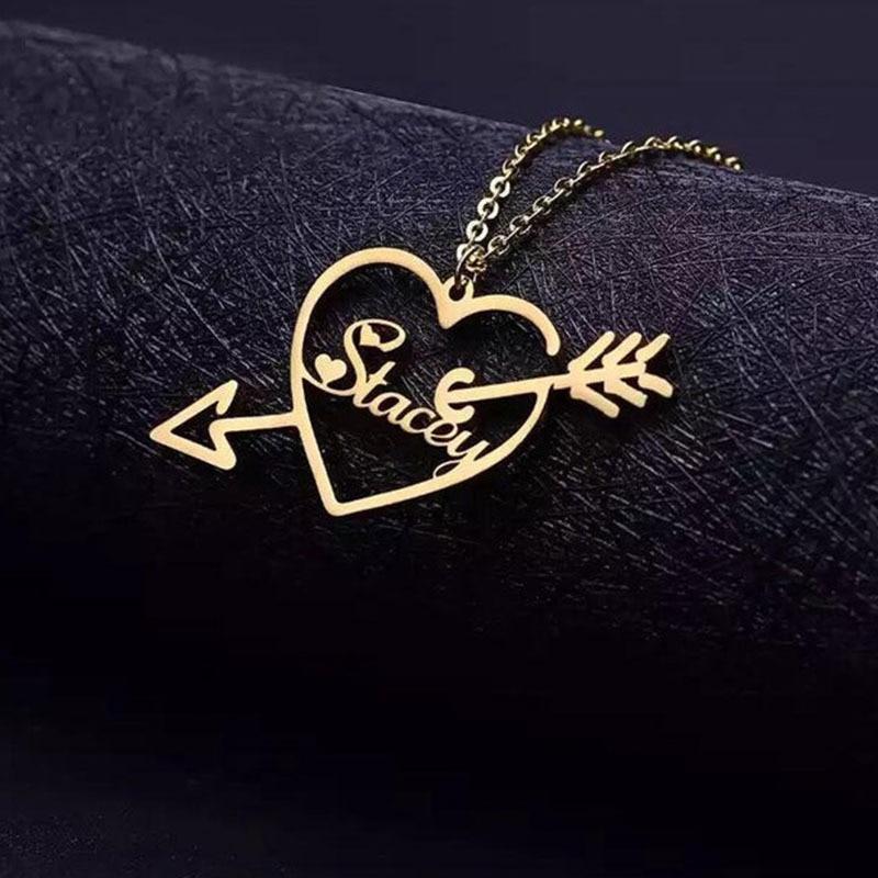 Mother's Day Gift Cupid Love Name Necklace