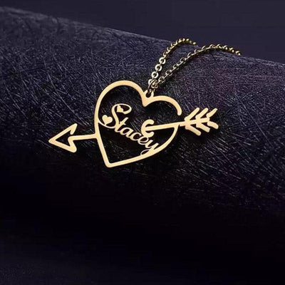 Mother's Day Gift Cupid Love Name Necklace