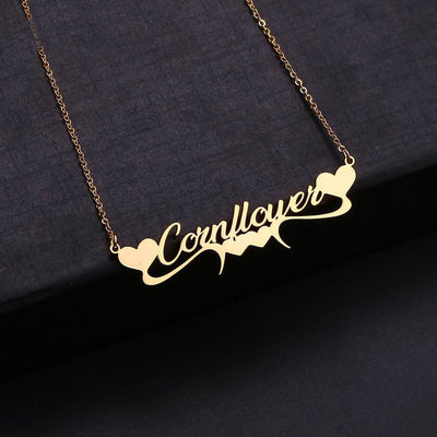 Mother's Day Gift Personalized Heart or Crown Name Necklaces