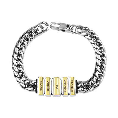 Family Men's Bracelet With Beads