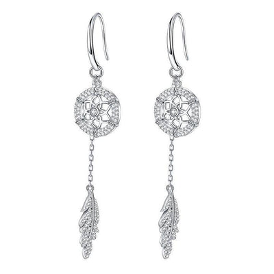 Mother's Day Gift "Dreamcatcher" Crystal Halo Round Cut Necklace