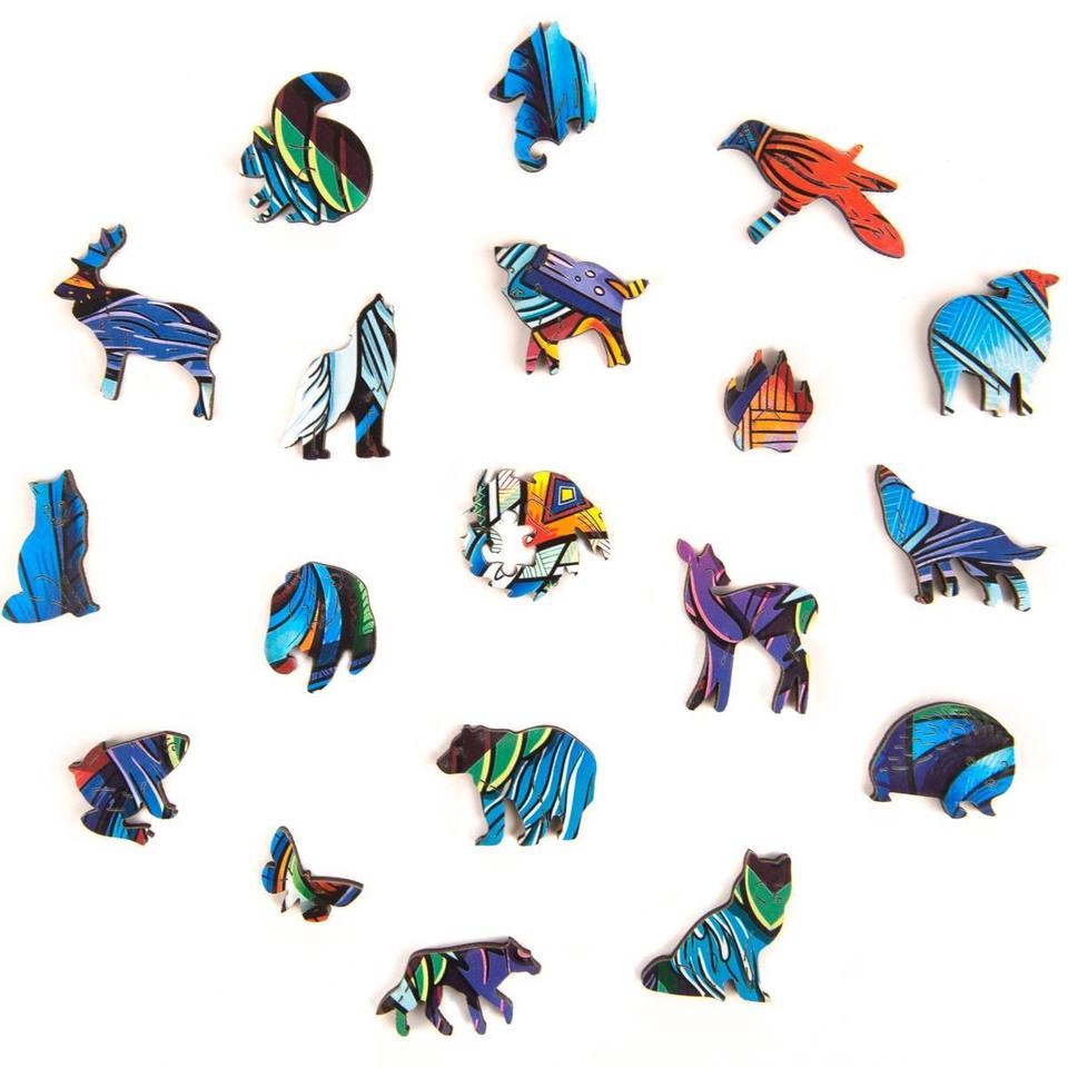 Wooden Jigsaw Puzzle Majestic Wolf