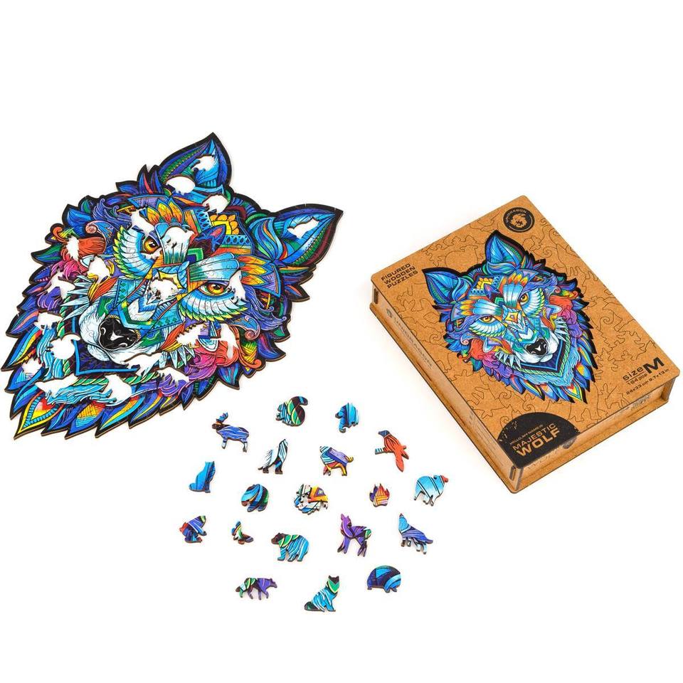 Wooden Jigsaw Puzzle Majestic Wolf