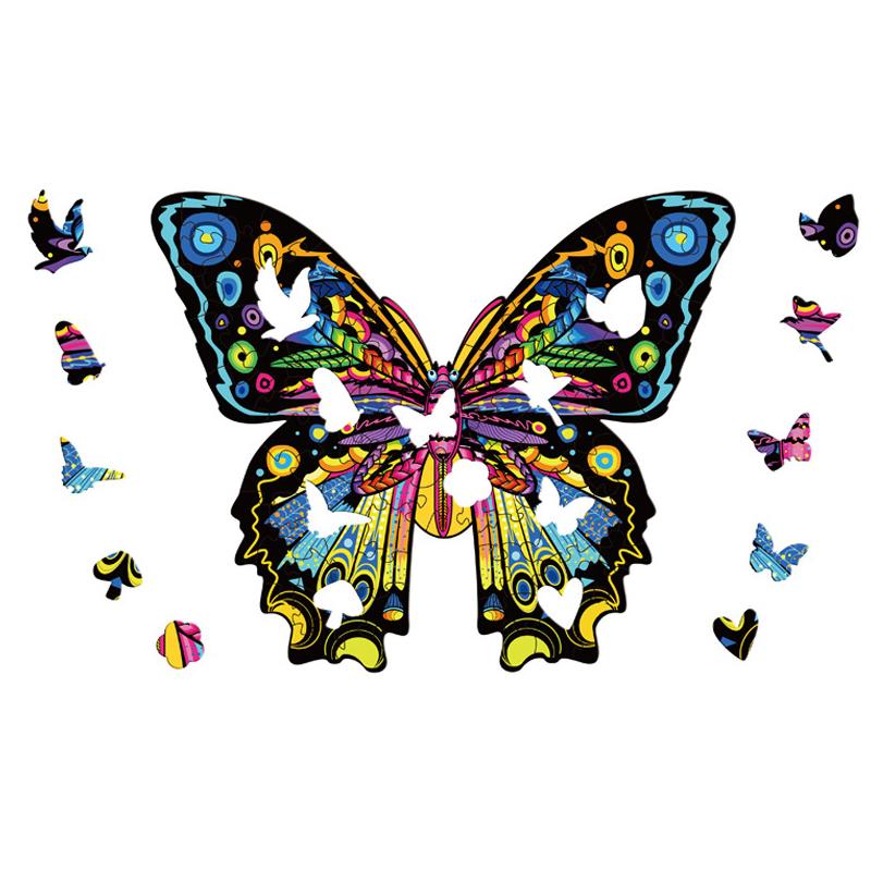 Wooden Jigsaw Puzzle Beautiful Butterfly