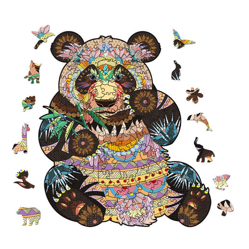 Wooden Jigsaw Puzzle Chubby Panda