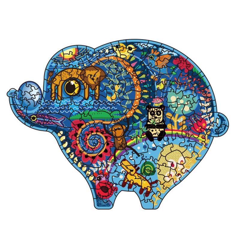 Wooden Jigsaw Puzzle Eternal Elephant