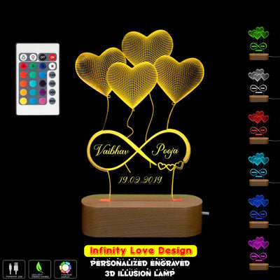 Personalized Name Acrylic LED Table Lamp