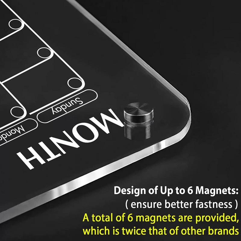 📆Magnetic Schedule Planner For Fridge | Permanently reusable