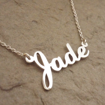 Custom Sterling Silver Name Necklace