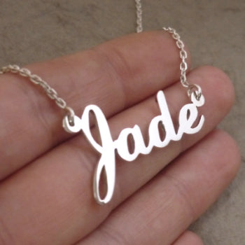 Custom Sterling Silver Name Necklace