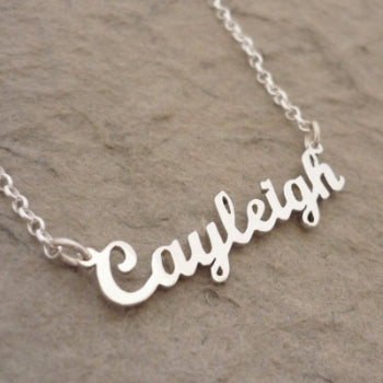 Custom Sterling Silver Name Necklace