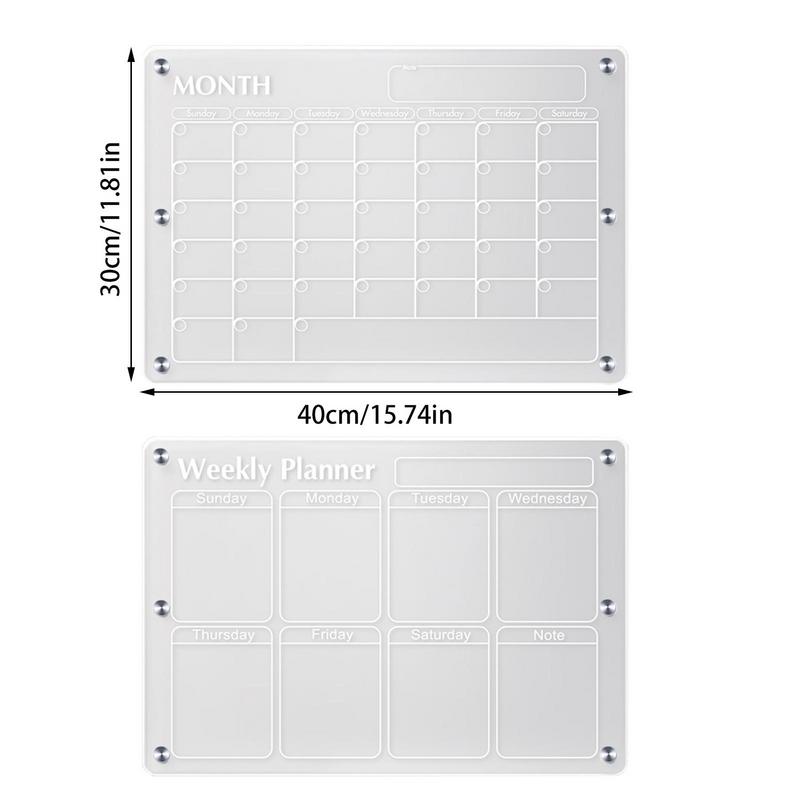 📆Magnetic Schedule Planner For Fridge | Permanently reusable