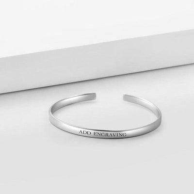 Mother's Day Gift Engraved Bangle-Create your own bangle
