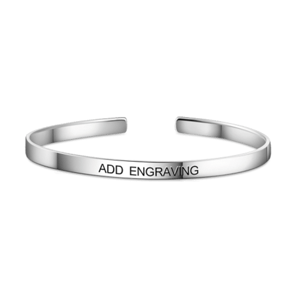 Mother's Day Gift Engraved Bangle-Create your own bangle