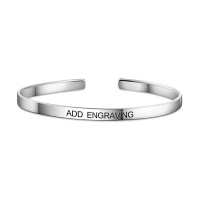 Mother's Day Gift Engraved Bangle-Create your own bangle