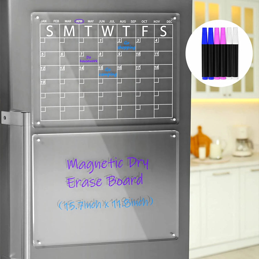 📆Magnetic Schedule Planner For Fridge | Permanently reusable
