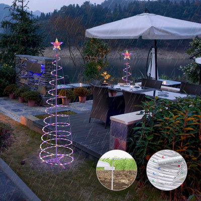 2022 New Style LED Spiral Christmas Tree Light Christmas Spiral Tree Indoor And Outdoor Decoration Lights