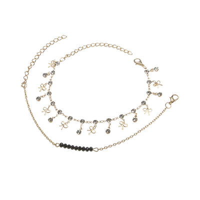 Mother's Day Gift Boho Bow Knot Charm Anklet Summer Beach Anklet Bracelet for Women Girls