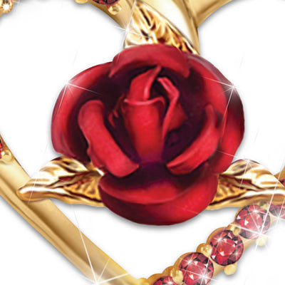 Mother's Day Gift "Forever Yours" Women's Ruby Pendant Necklace