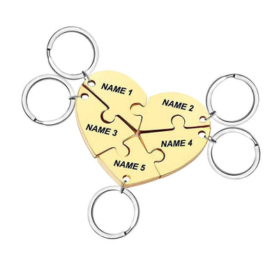 Personalized Heart Puzzle Name Necklace